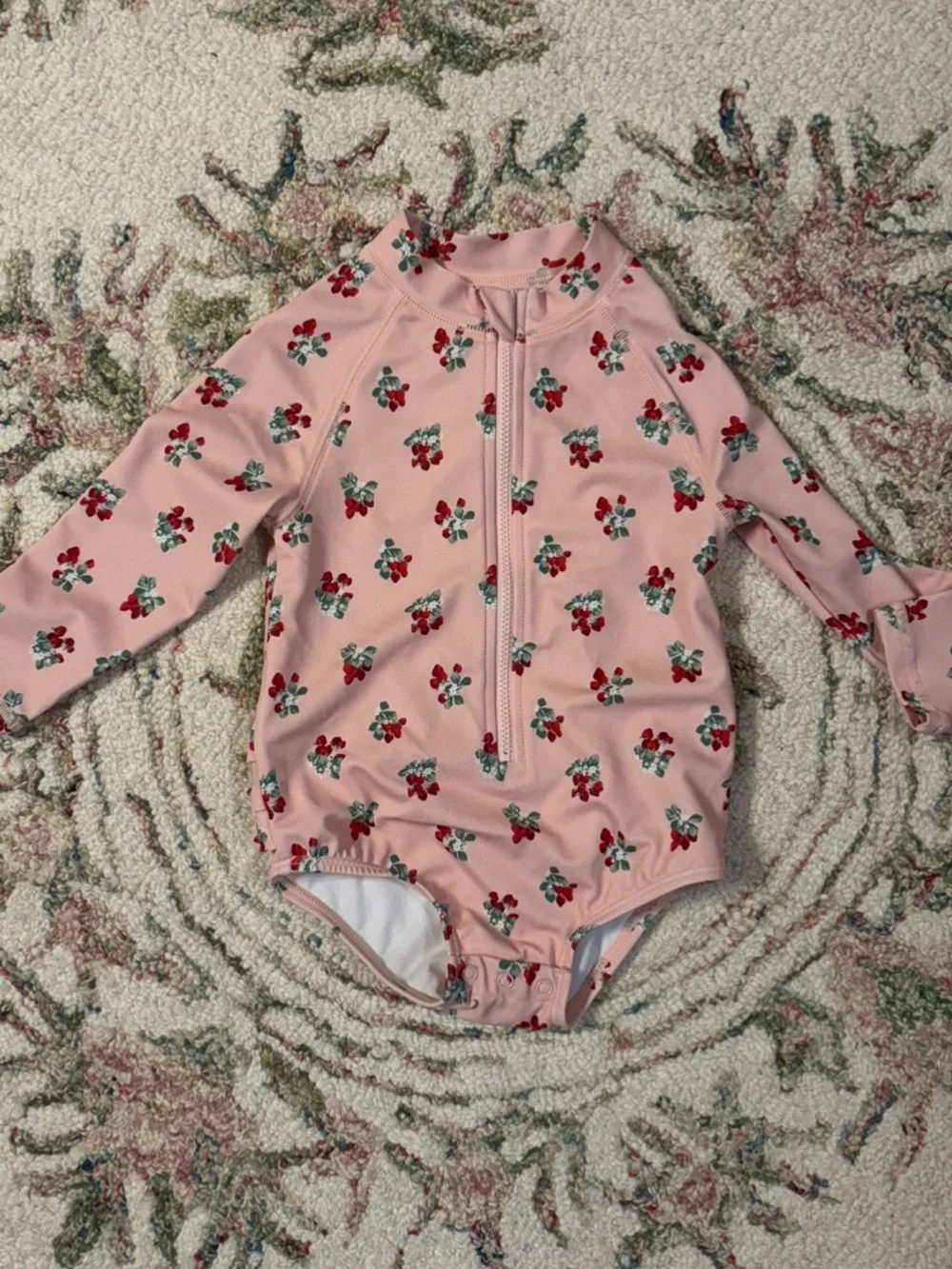 Janie and Jack strawberry rash guard
